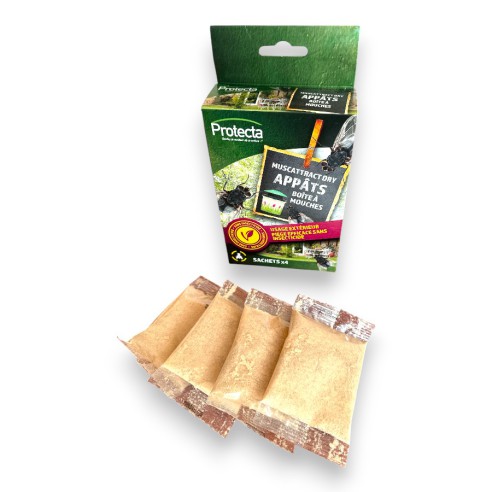 Appâts pour pièges à mouches (4 sachets)